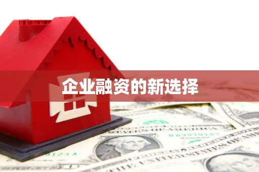 微山企业融资的新选择