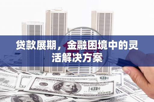 微山贷款展期，金融困境中的灵活解决方案