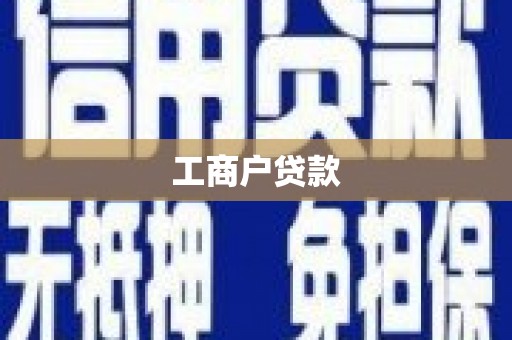 微山工商户贷款