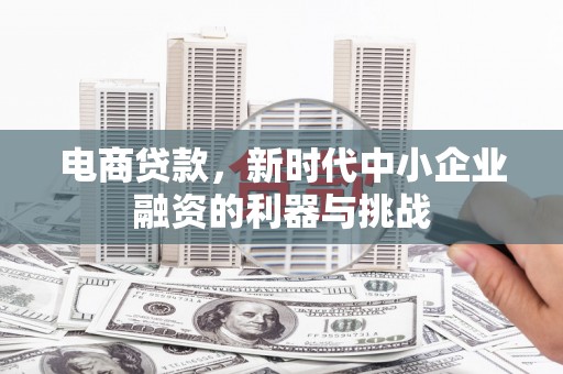 微山电商贷款，新时代中小企业融资的利器与挑战