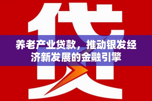 微山养老产业贷款，推动银发经济新发展的金融引擎