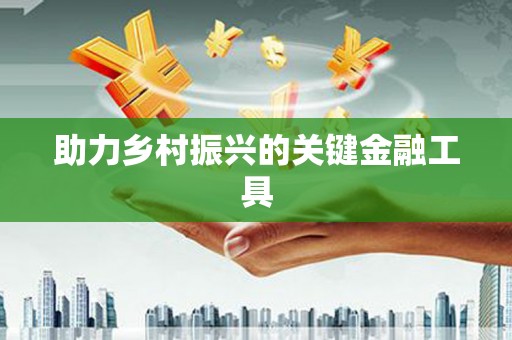微山助力乡村振兴的关键金融工具