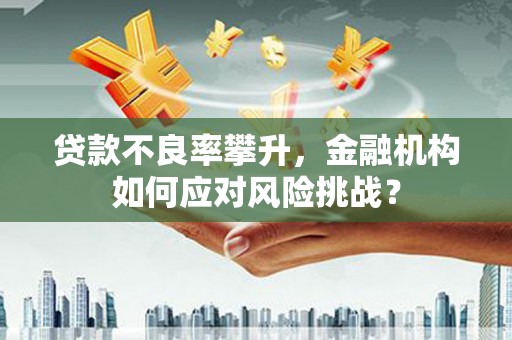 微山贷款不良率攀升，金融机构如何应对风险挑战？