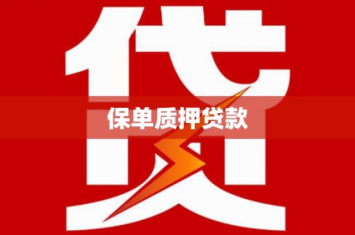 微山保单质押贷款