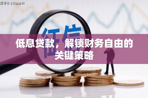 微山低息贷款，解锁财务自由的关键策略
