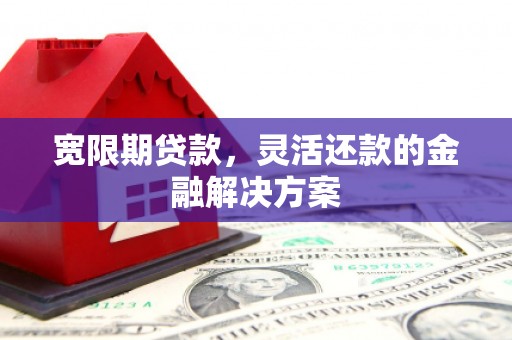 微山宽限期贷款，灵活还款的金融解决方案