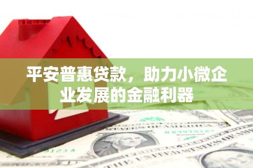 微山平安普惠贷款，助力小微企业发展的金融利器