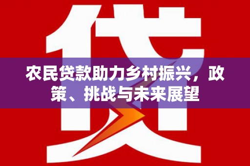 微山农民贷款助力乡村振兴，政策、挑战与未来展望