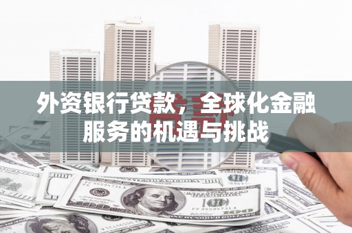 微山外资银行贷款，全球化金融服务的机遇与挑战