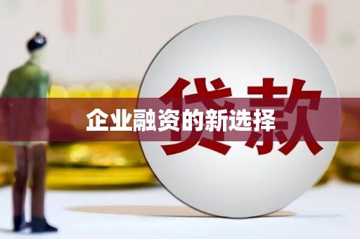 微山企业融资的新选择