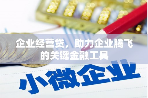 微山企业经营贷，助力企业腾飞的关键金融工具