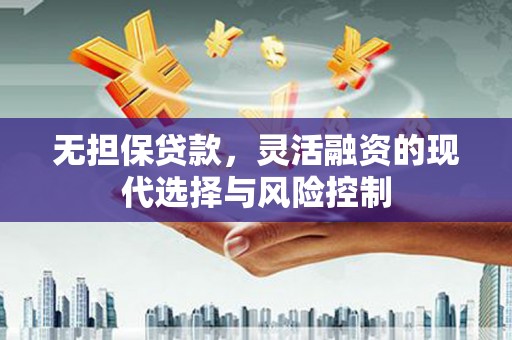 微山无担保贷款，灵活融资的现代选择与风险控制
