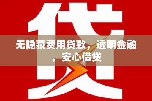 微山无隐藏费用贷款，透明金融，安心借贷