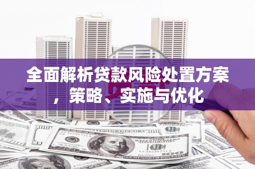 微山全面解析贷款风险处置方案，策略、实施与优化