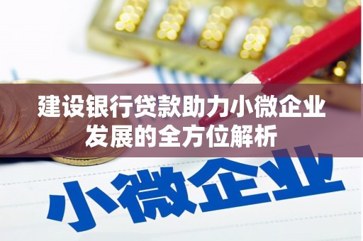 微山建设银行贷款助力小微企业发展的全方位解析