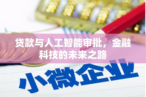 微山贷款与人工智能审批，金融科技的未来之路
