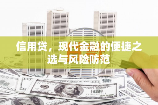 微山信用贷，现代金融的便捷之选与风险防范