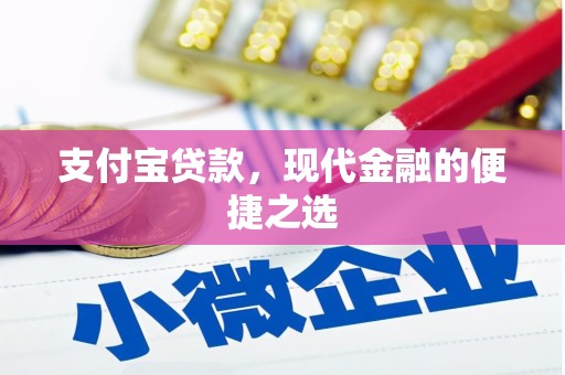 微山支付宝贷款，现代金融的便捷之选