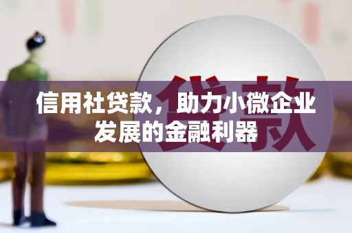 微山信用社贷款，助力小微企业发展的金融利器