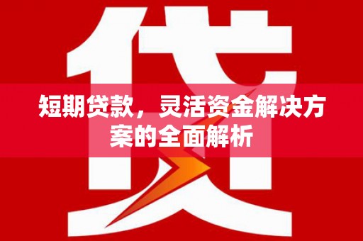 微山短期贷款，灵活资金解决方案的全面解析