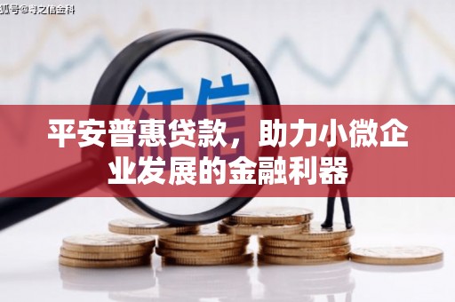 微山平安普惠贷款，助力小微企业发展的金融利器