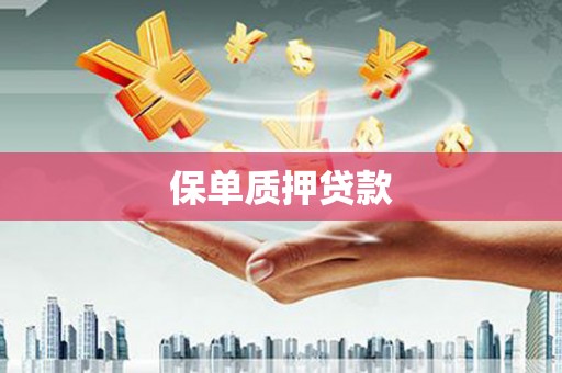 微山保单质押贷款