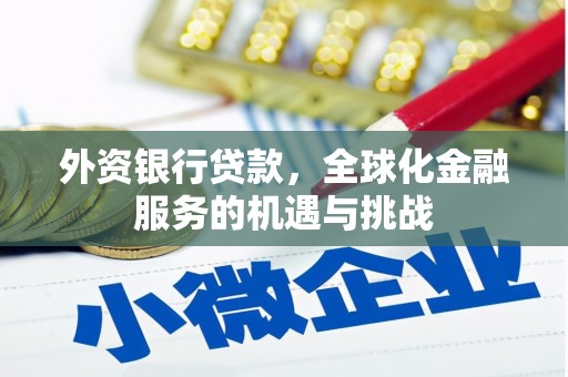 微山外资银行贷款，全球化金融服务的机遇与挑战
