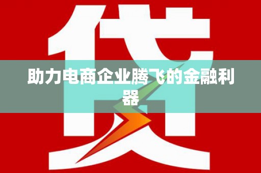 微山助力电商企业腾飞的金融利器