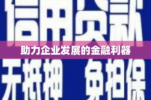 微山助力企业发展的金融利器