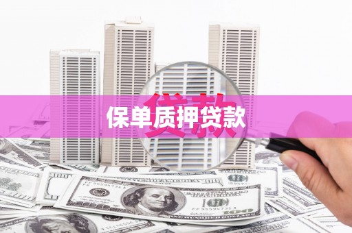 微山保单质押贷款
